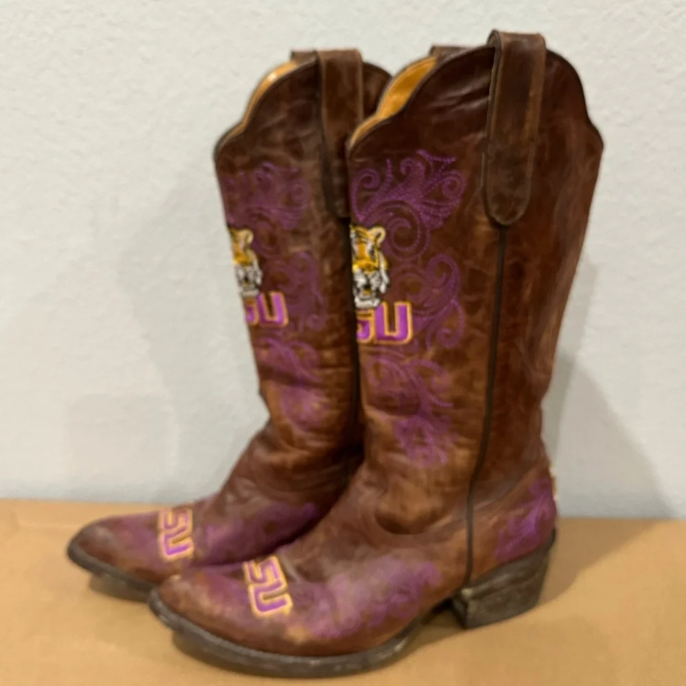 LSU game day boots - Picture 3 of 6
